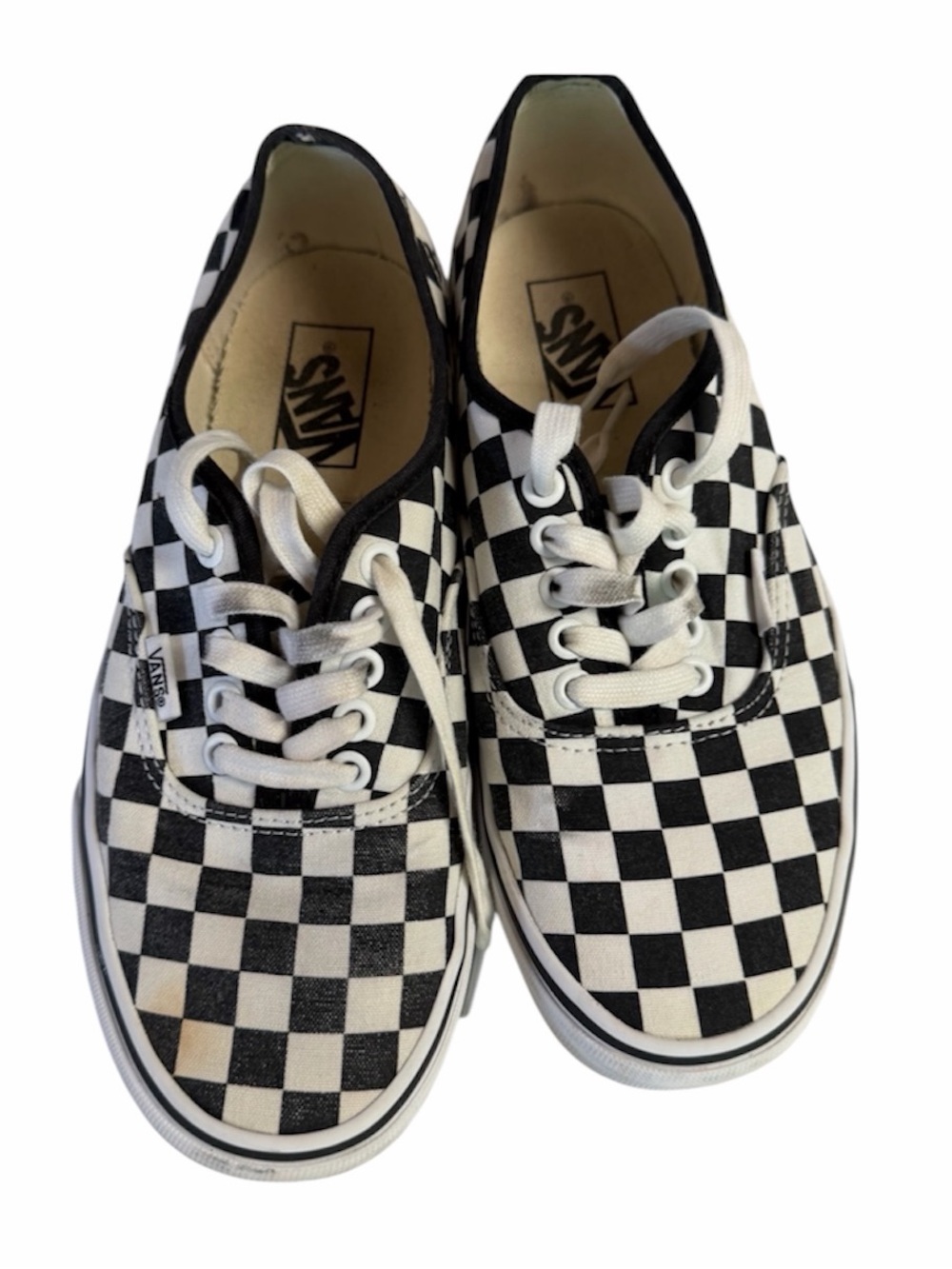 Vans Classic Lace Up Sneakers Black & White Checkerboard